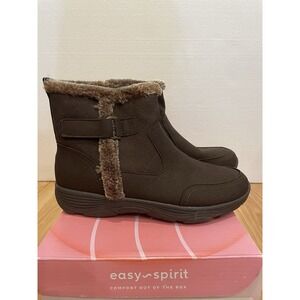Easy Spirit Women's Dark Brown Water Resistant Valor Boot Size 8 M New With Box